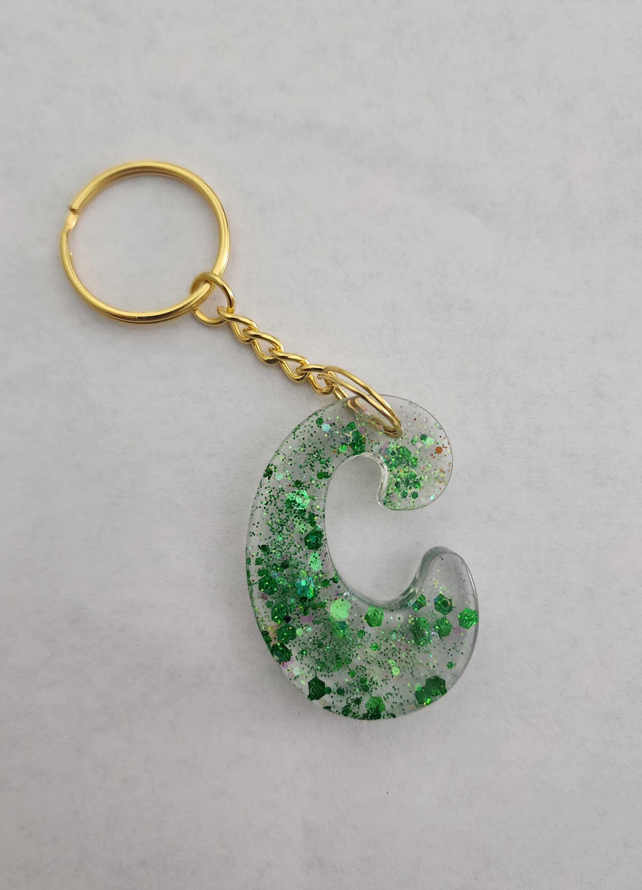 C 'Groovy' Keychain-Green