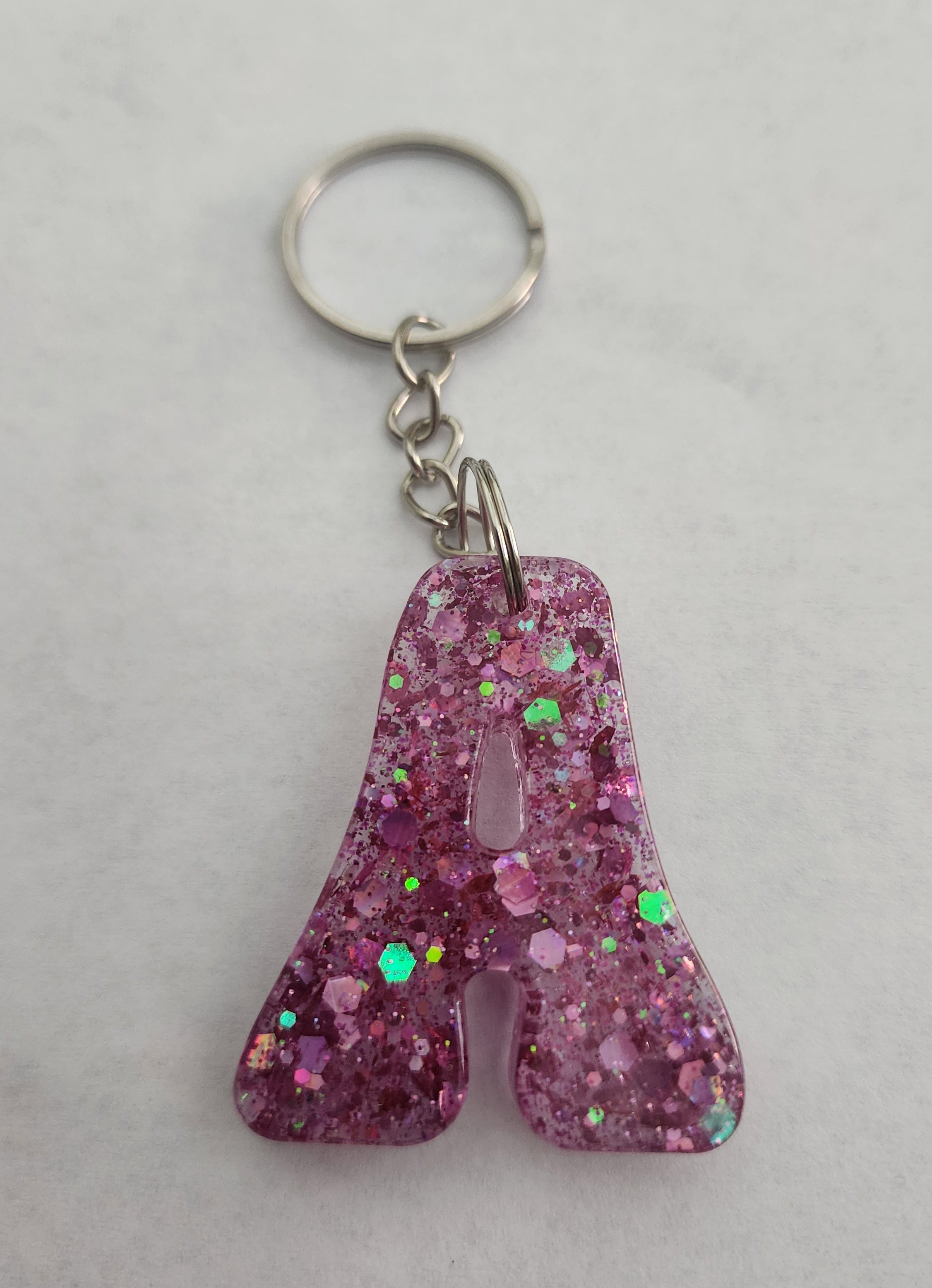 A 'Groovy' Keychain- Dark Pink