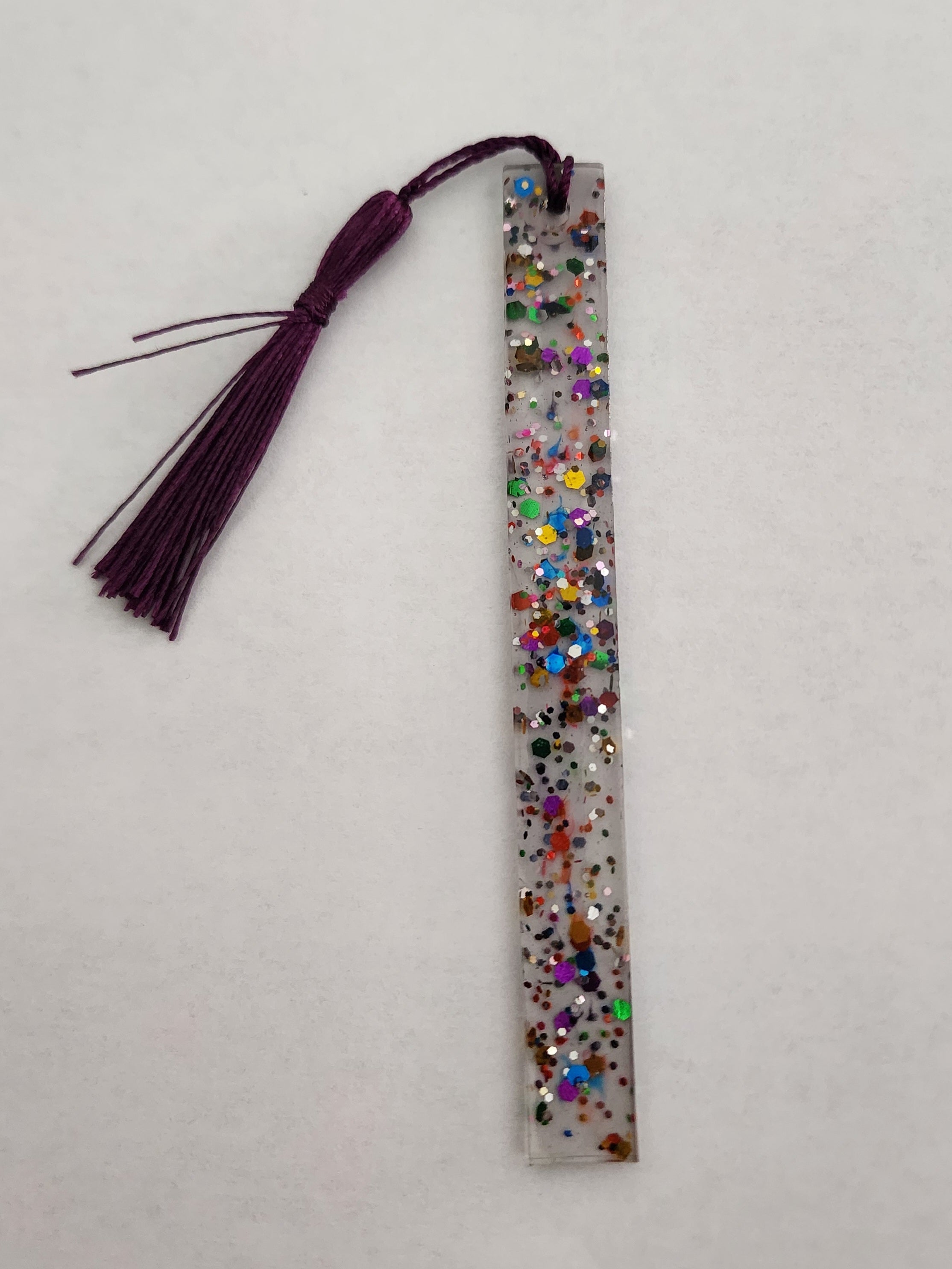 Small Bookmark- Rainbow Glitter