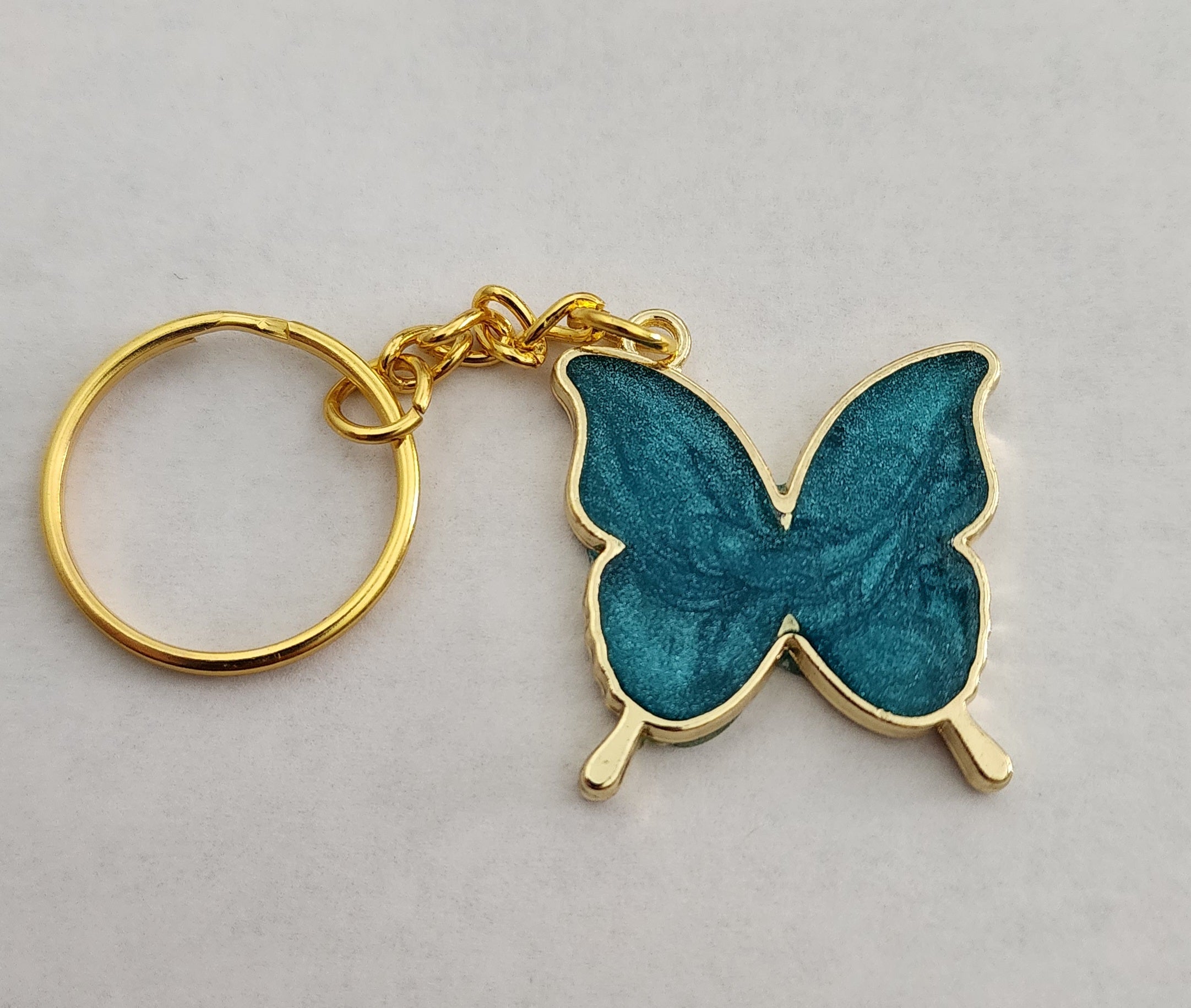 Butterfly Keychain- Blue