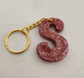 S 'Groovy' Keychain- Rose Pink