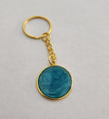 Circle Keychain- Blue