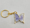 Butterfly Keychain-Purple & White