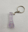 I 'Groovy' Keychain Clear with Iridescent Glitter