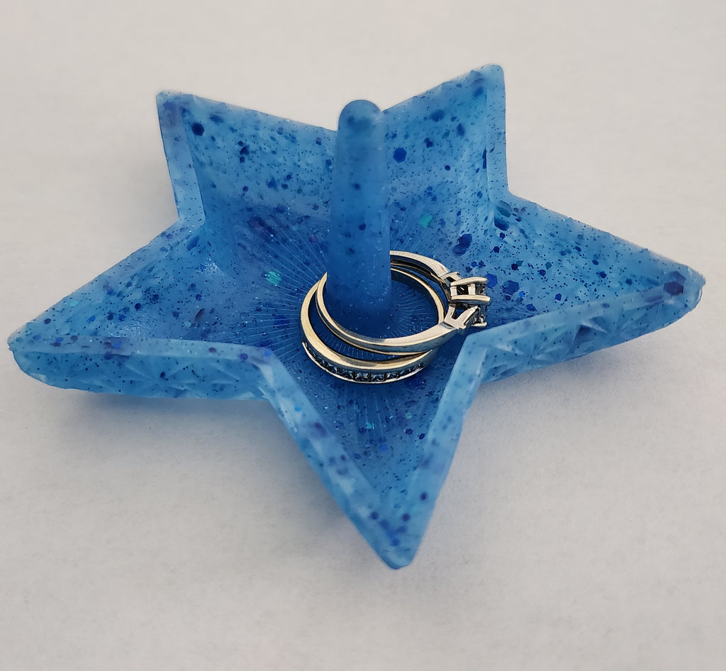 Star Ring Holder- Blue
