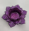 Lotus Flower Candle Holder- Purple