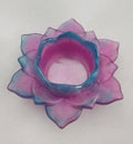 Lotus Flower Candle Holder- Pink & Blue