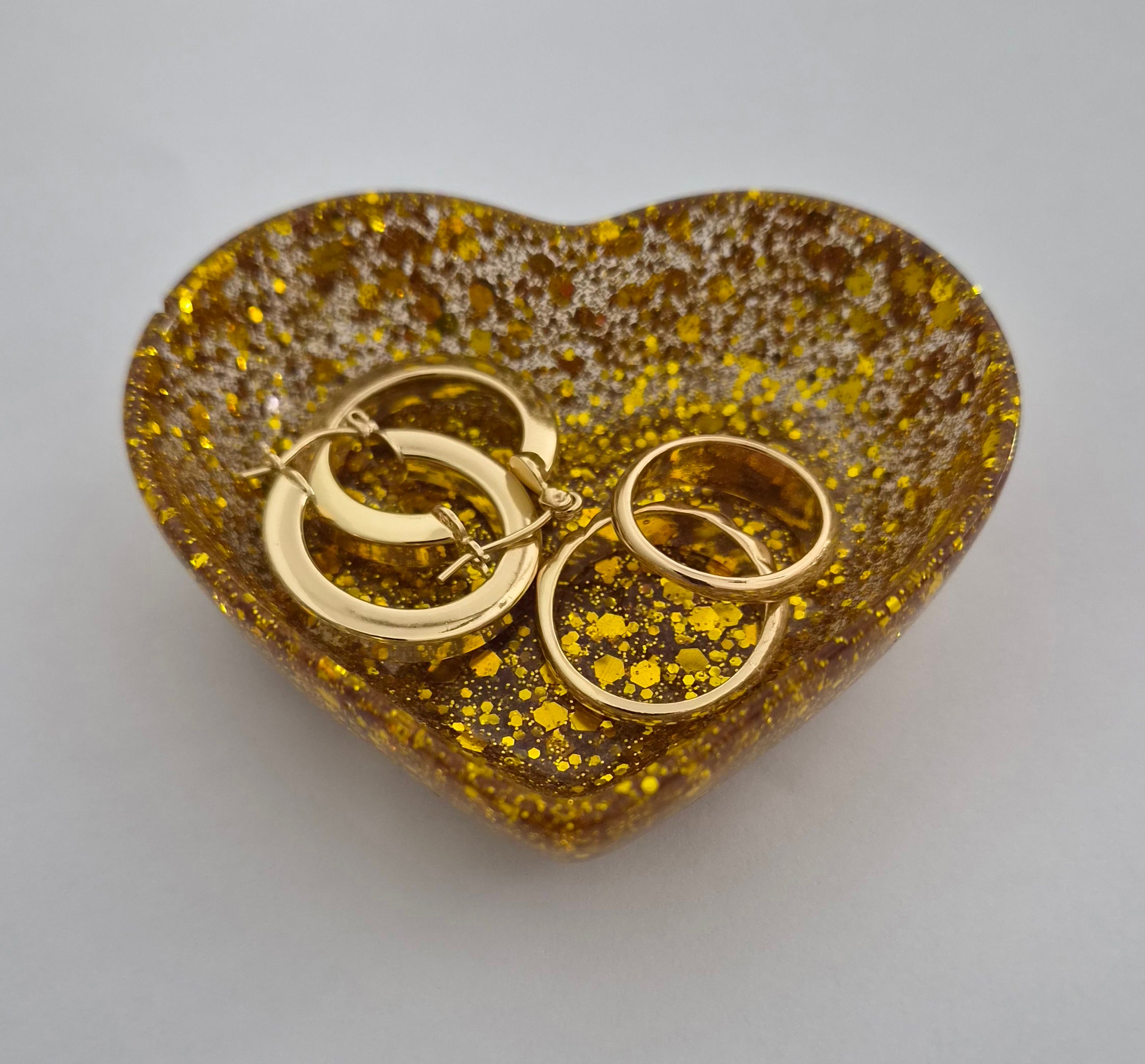 Jewelry Holder- Gold Glitter