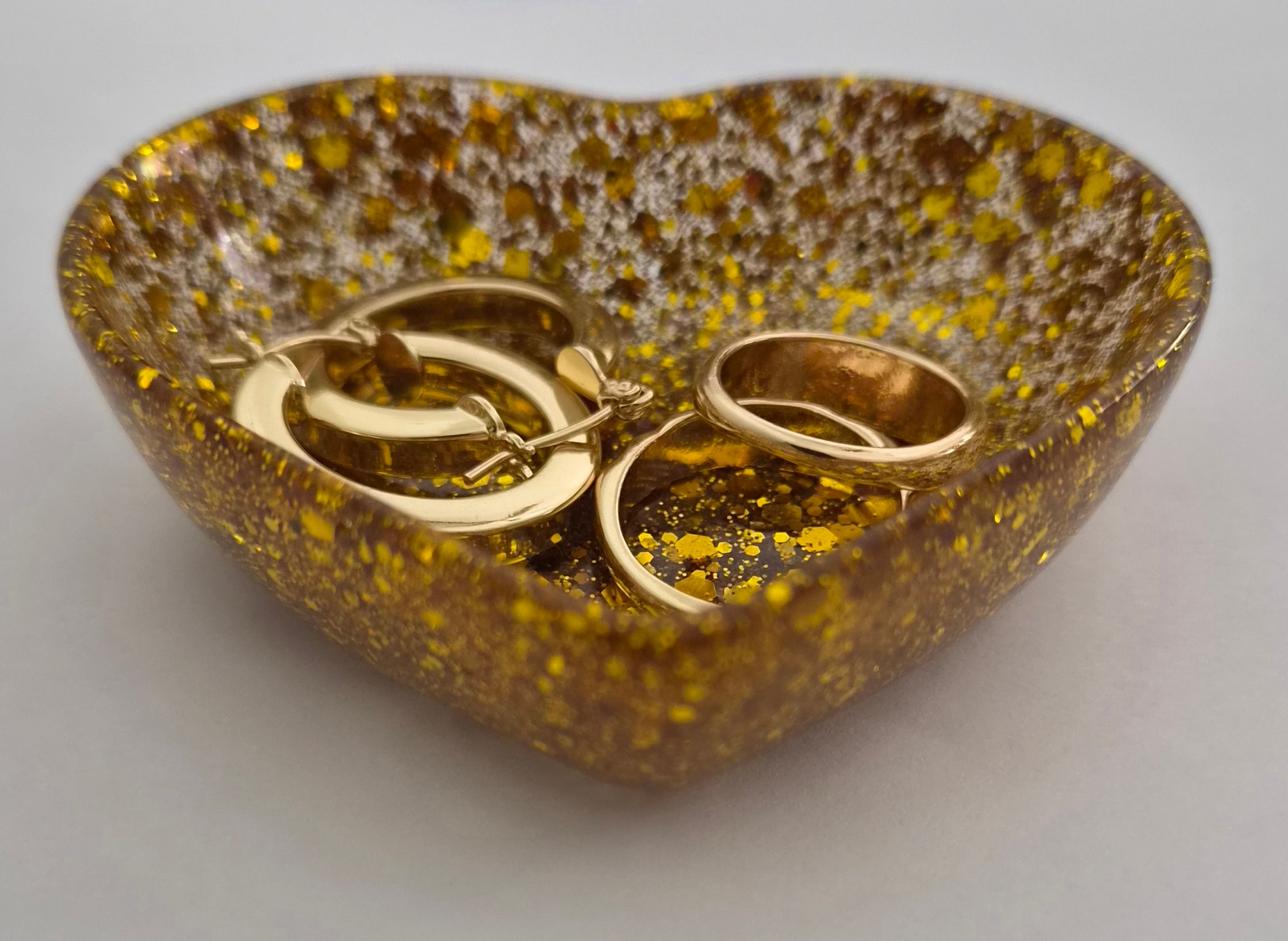 Jewelry Holder- Gold Glitter