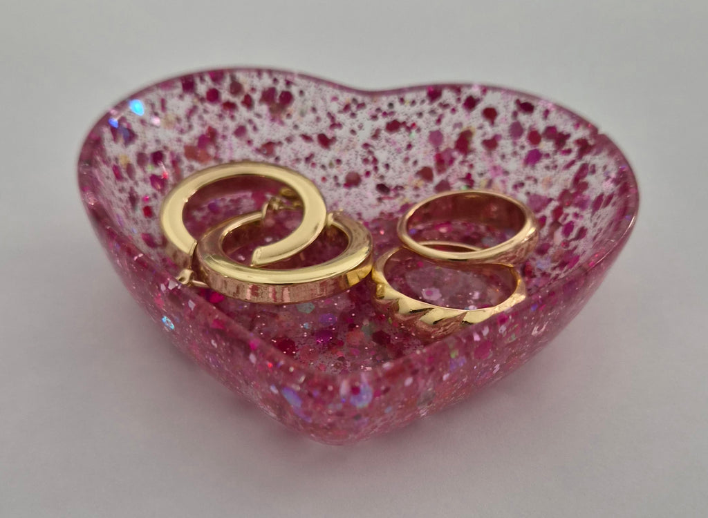 Jewelry Holder- Pink Glitter