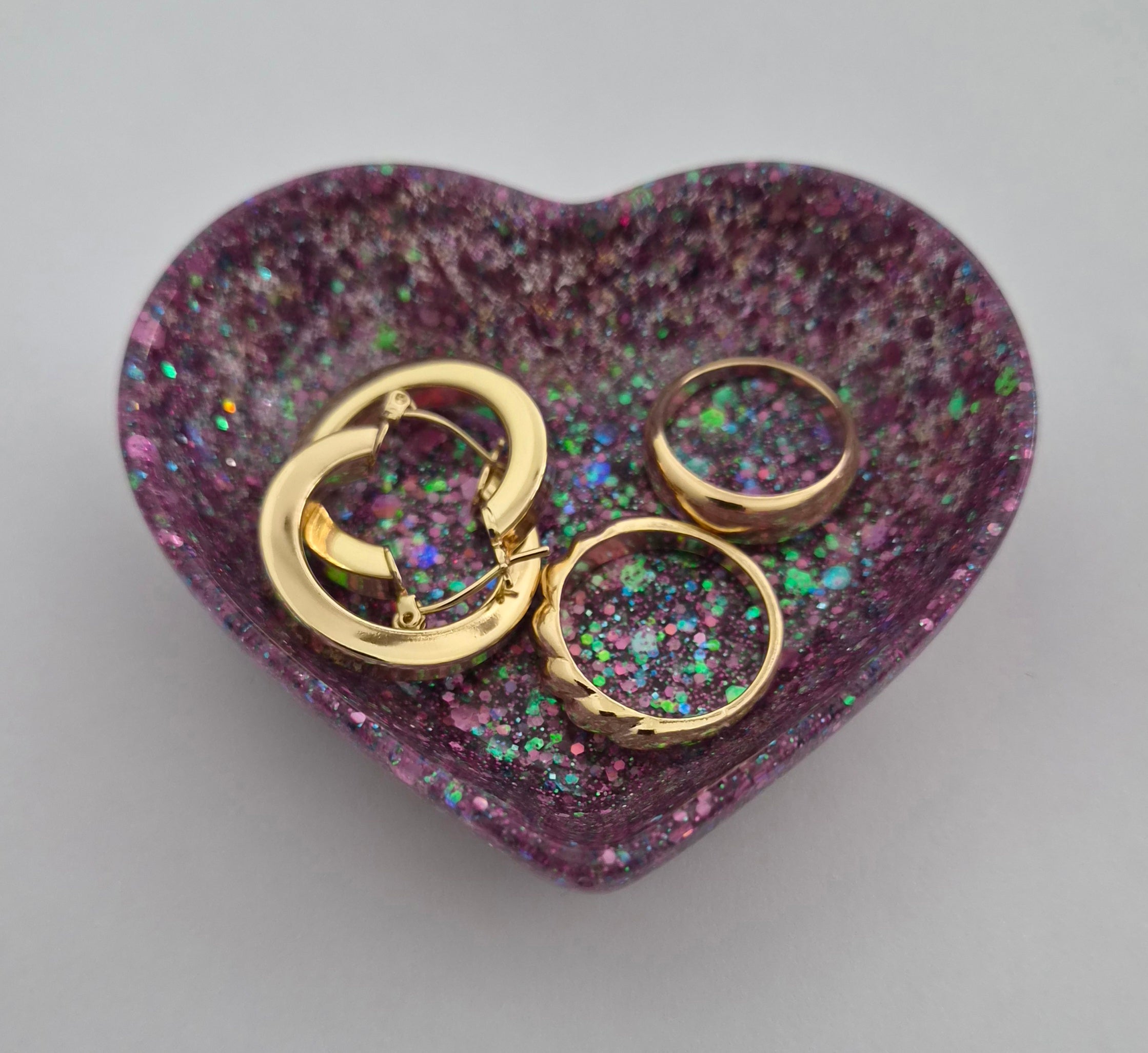 Jewelry Holder- Purple Glitter