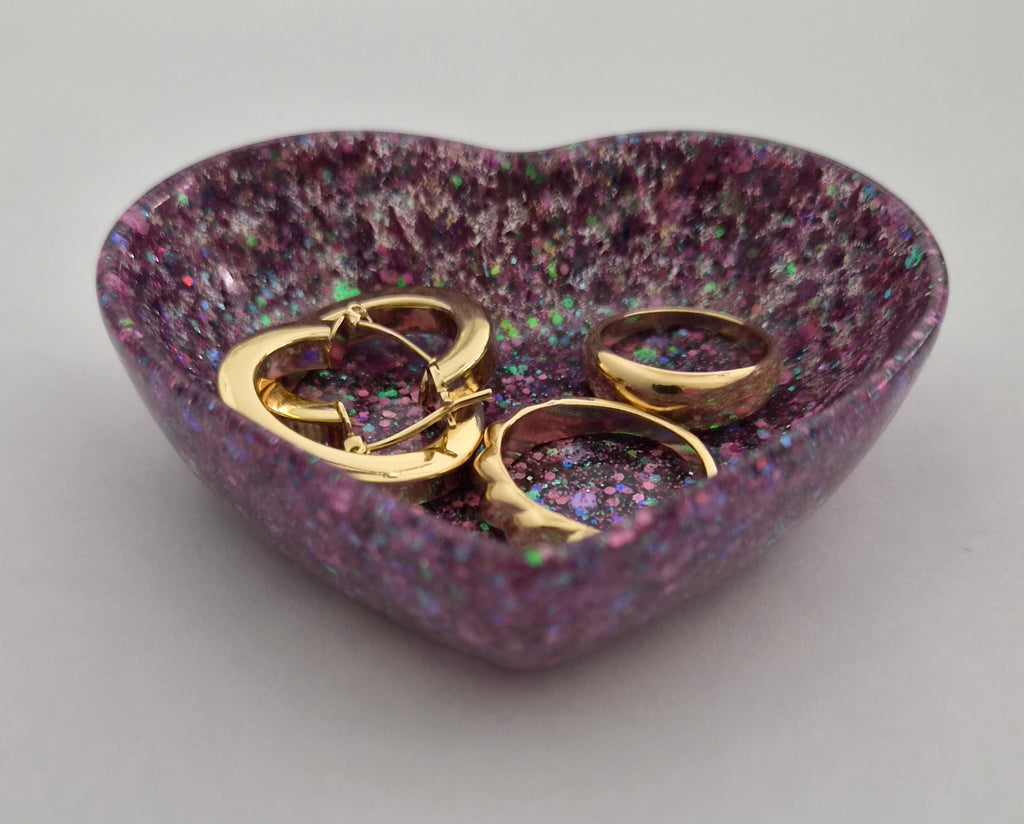 Jewelry Holder- Purple Glitter