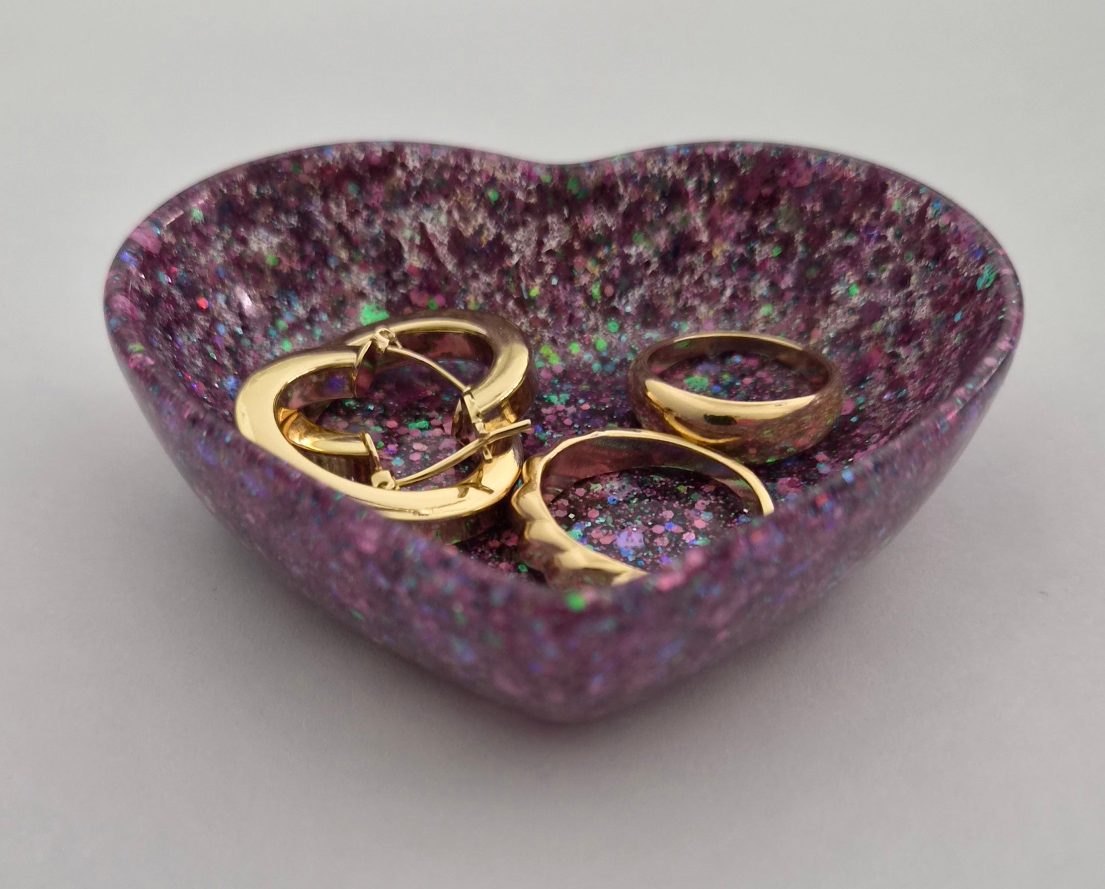 Jewelry Holder- Purple Glitter
