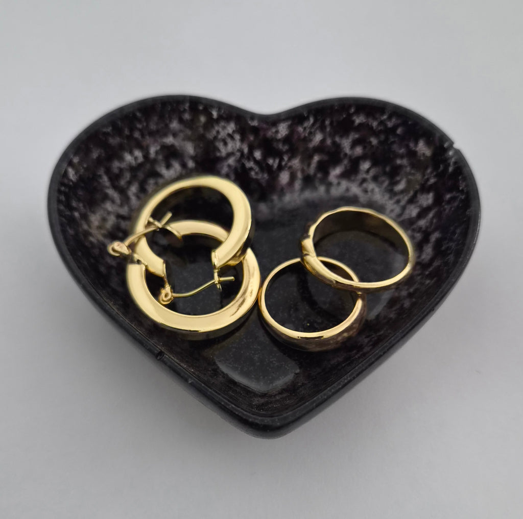 Jewelry Holder- Black Glitter