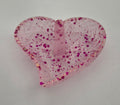 Heart Ring Holder- Pink Glitter