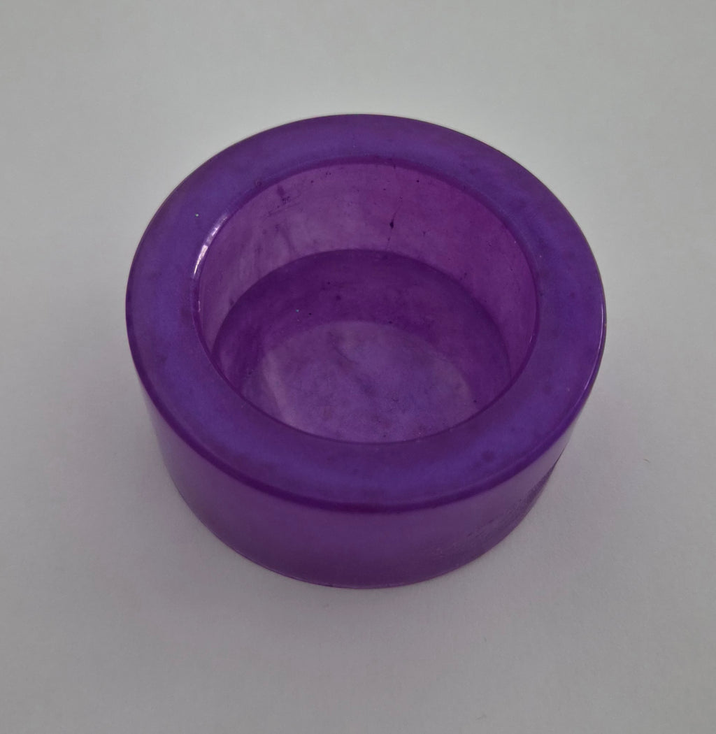 Round Tealight Candle Holder- Purple
