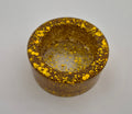 Round Tealight Candle Holder- Gold Glitter