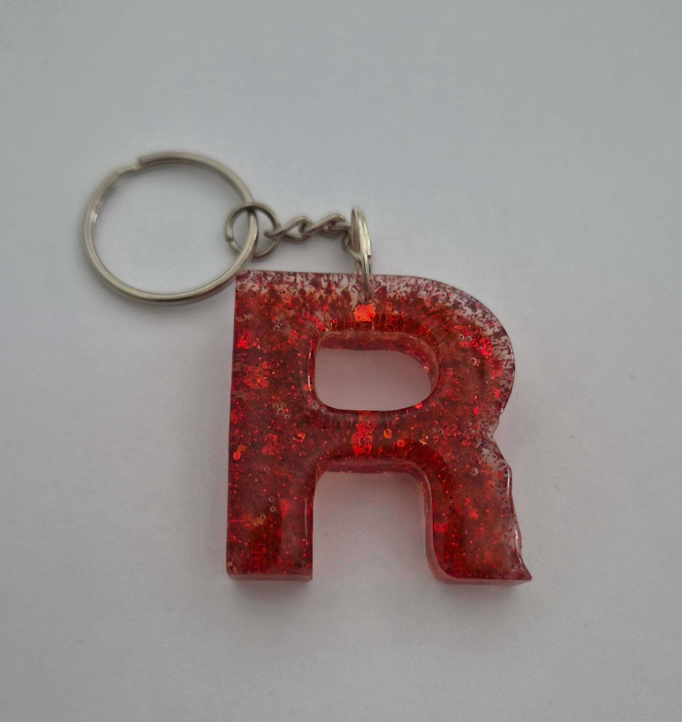 R Keychain- Red