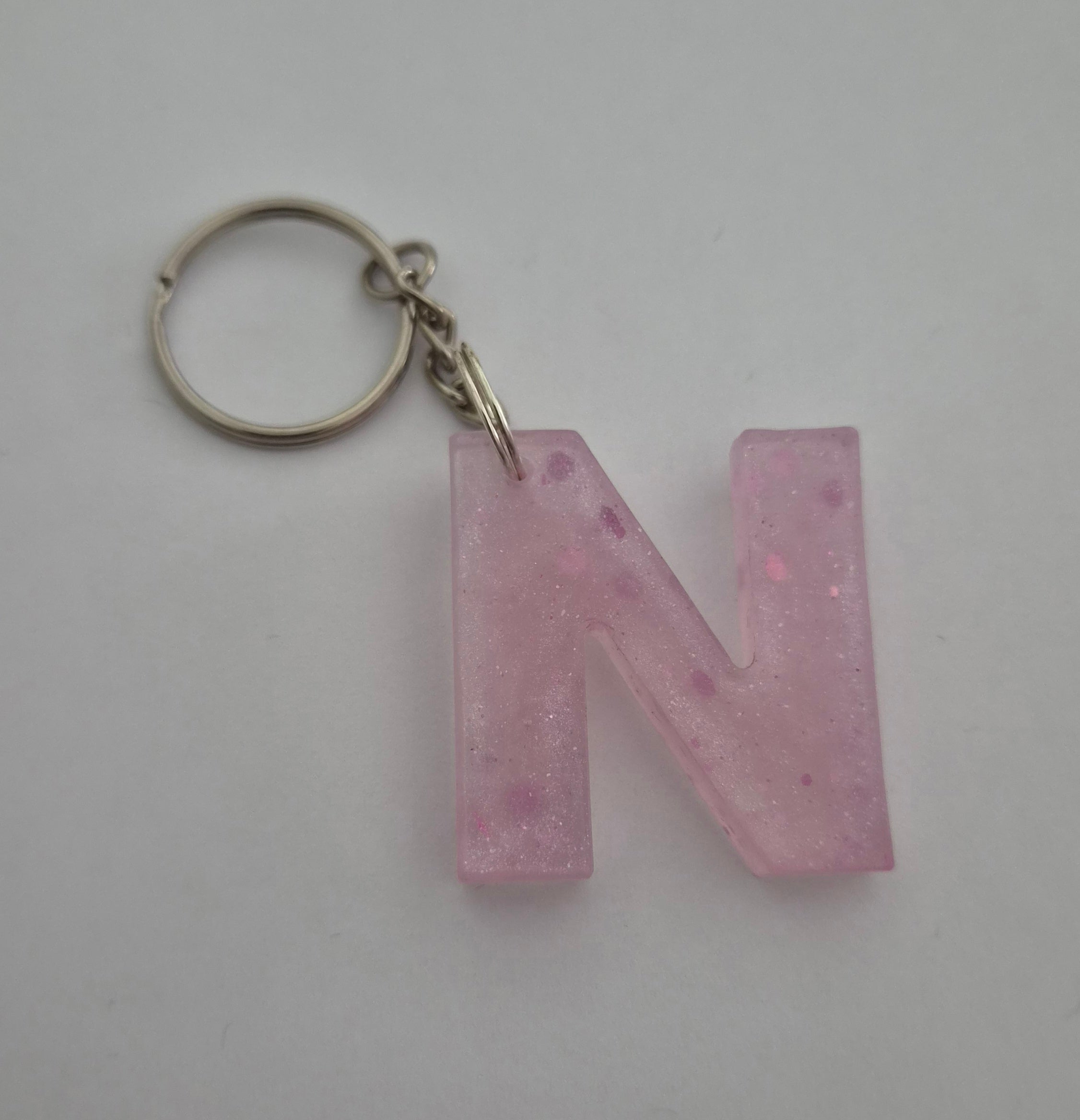 N Keychain- Pink