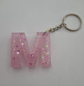 M Keychain Pink with Glitter