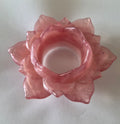Lotus Flower Candle Holder- Pink with White Bottom